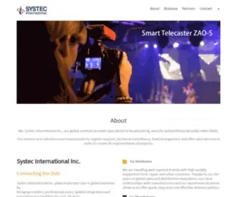 SYstecintl.com(Global Solutions Provider) Screenshot