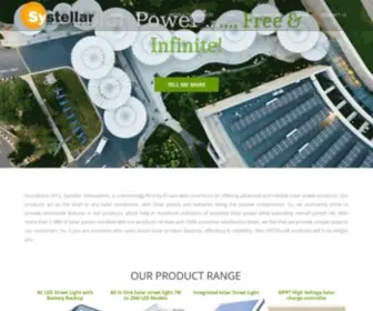 SYstellar.co.in(Manufacturer of Solar street light and Solar charge controller) Screenshot