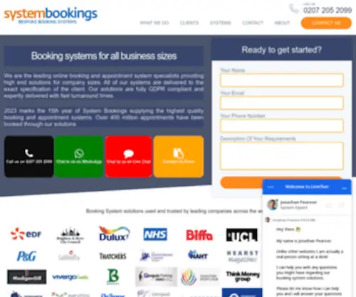 SYstembookings.com(System Bookings) Screenshot