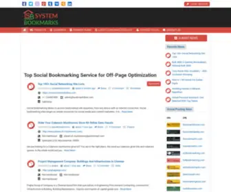 SYstembookmarks.com(Top Social Bookmarking Service for Off) Screenshot