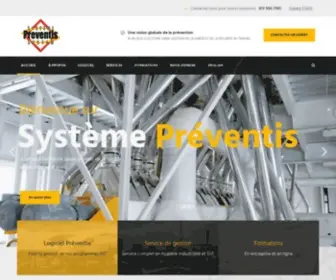 SYstemepreventis.ca(Santé et sécurité au travail) Screenshot