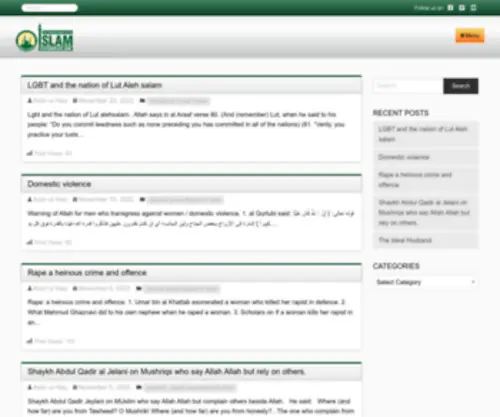 SYstemoflife.com(Islam) Screenshot