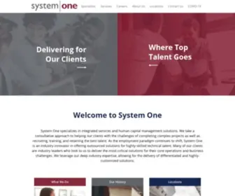 SYstemoneservices.com(System one) Screenshot