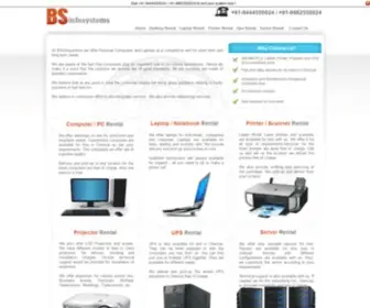 SYstemrentalschennai.com(System Rentals Chennai) Screenshot