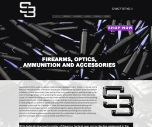 SYstems3.com(Firearms, Tactical Gear and Protective Equipment) Screenshot