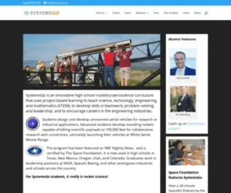 SYstemsgo.org(An innovative high school rocketry/aeroscience curriculum that uses project) Screenshot