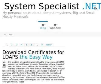 SYstemspecialist.net(Reserved domain Bezet) Screenshot