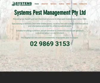 SYstemspest.com.au(Systems Pest Management) Screenshot