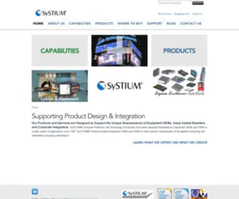 SYstium.com(Supporting Product Design & Integration) Screenshot