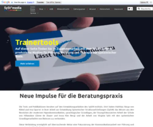SYStmedia.de(Die Tools und Publikationen beruhen auf den Arbeiten des SySt®) Screenshot