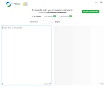 SYStran.net(Online document translator for business and pros) Screenshot