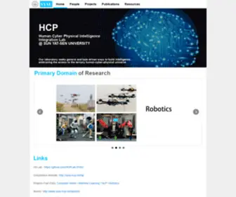 Sysu-HCP.net(Human Cyber Physical Intelligence Integration Lab) Screenshot