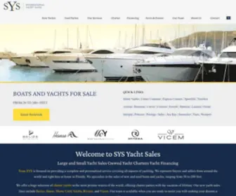 SYsyachtsales.com(New and Used Boats and Yachts for Sale) Screenshot