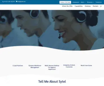 Sytelco.com(IP Call Center Software with Predictive Dialer) Screenshot