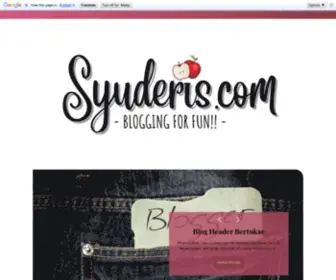 Syuderis.com(Syu Deris) Screenshot