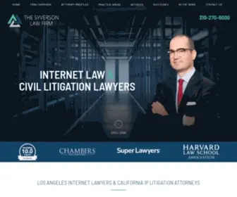 Syversonlaw.com(Los Angeles CA Internet & Business Law Lawyer) Screenshot