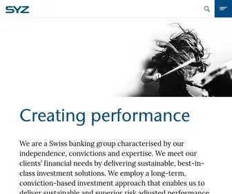 SYZgroup.com(The SYZ Group. SYZ Group) Screenshot