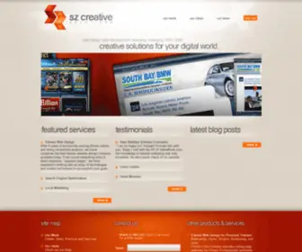 SZ-Solutions.com(Fitness Web Design Agency) Screenshot