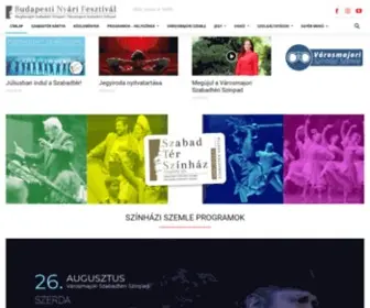 Szabadter.hu(Budapesti szabadtéri színpadok) Screenshot