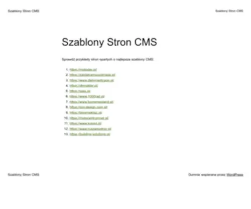 Szablonystroncms.pl(Pozycjonowanie stron internetowych) Screenshot