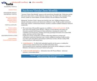 Szachowavistula.pl(Szachowa Vistula Chess Monthly) Screenshot