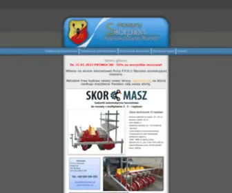 Szatkownice.com.pl(PPHU Skorpion maszyny) Screenshot