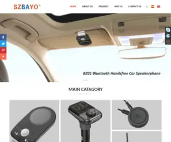 Szbayo.com(Bluetooth Car Speakerphones & Hands Free Car kit & Car FM Transmitter & Bluetooth Speaker) Screenshot