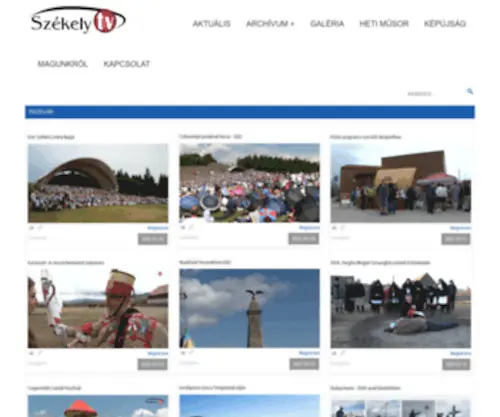 Szekelytv.ro(Székely) Screenshot