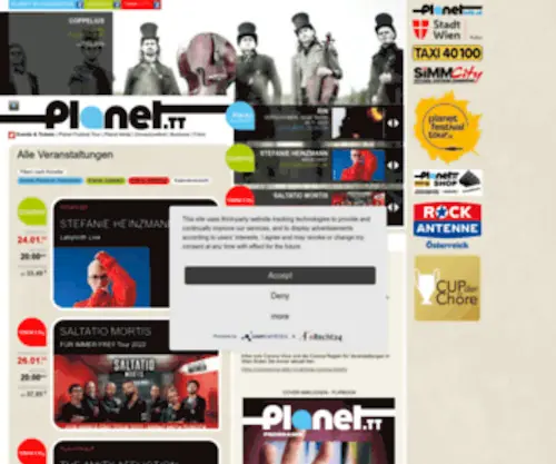 Szenewien.com(Planet Music & Media) Screenshot