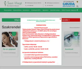 Szentmargitrendelo.hu(Szent Margit Rendelőintézet) Screenshot