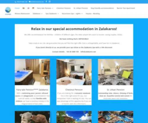 Szentorban.com(Kínálunk szálláslehetőséget családoknak) Screenshot