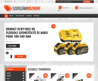 Szerszamdiszkont.hu(DEWALT WEBÁRUHÁZ) Screenshot