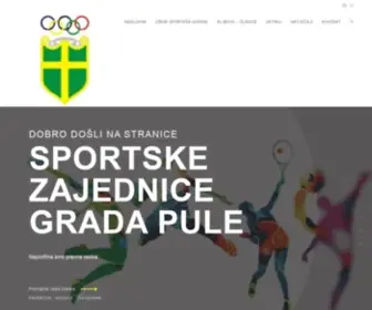 SZgpu.hr(Sportska zajednica Grada Pule) Screenshot