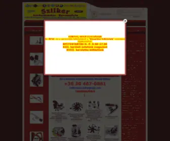 Szilkerauto.hu(Szilker Autóalkatrész) Screenshot