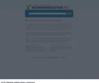 Szinonimaszotar.hu(Szótár) Screenshot