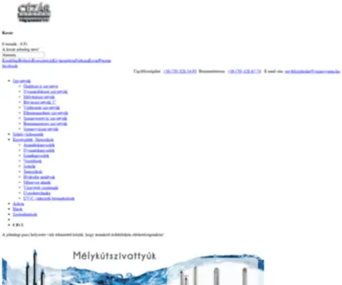 Szivattyuaruhaz.com(CÉZÁR) Screenshot