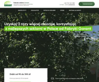 SZklarnie24.pl(Fabryka szklarni GARANT) Screenshot
