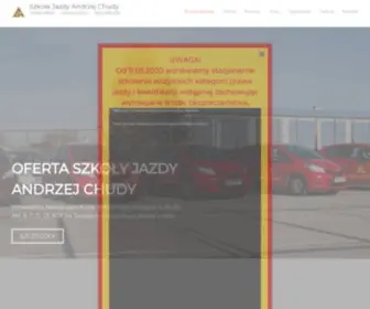 Szkolachudy.pl(Szkoła Jazdy Andrzej Chudy) Screenshot