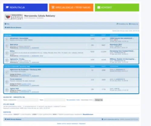 Szkolareklamy.edu.pl(Warszawska Szkoła Reklamy) Screenshot