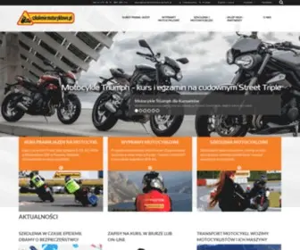 Szkoleniemotocyklowe.pl(Szkolenie dla motocyklistów) Screenshot