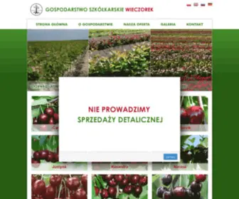 Szkolkawieczorek.pl(Gospodarstwo Szkółkarskie Wieczorek) Screenshot