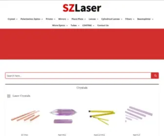 Szlaser.com(Website Construction) Screenshot