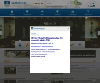 Szombathely.hu(Szombathely hivatalos weboldala) Screenshot