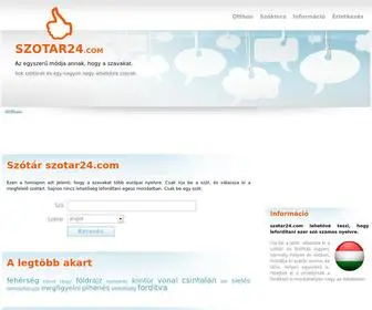 Szotar24.com(Szotar 24) Screenshot