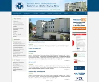 Szpital-KRynica.pl(SPZOZ Szpital im) Screenshot