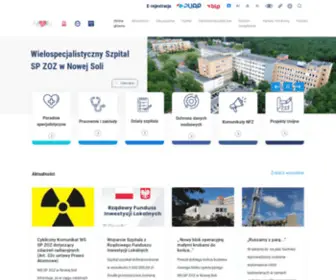 Szpital-Nowasol.pl(Szpital SPZOZ w Nowej Soli) Screenshot