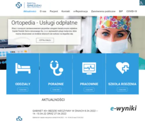 Szpitalsredzki.pl(Z o.o) Screenshot