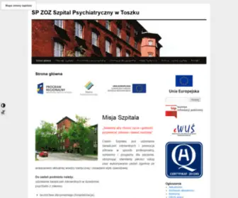 Szpitaltoszek.pl(SP ZOZ Szpital Psychiatryczny w Toszku) Screenshot