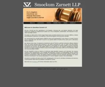 SZplaw.com(Smockum Zarnett LLP) Screenshot