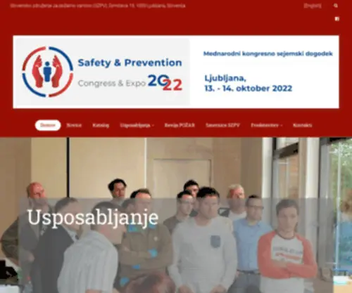 SZPV.si(Slovensko združenje za požarno varstvo) Screenshot